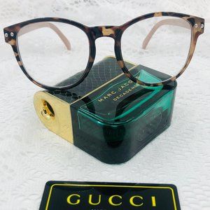 Aviator Clear Lens Tortoiseshell Frame 80s Glasses